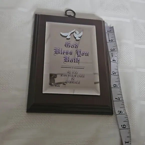 Wells Wooden Hanging Picture Frame For Wedding Couple 6×8 - Picture 8 of 16